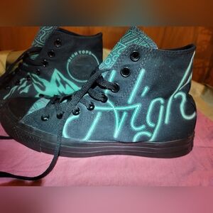 Converse Cannabis Black and Blue High-Tops Unisex Euro 41